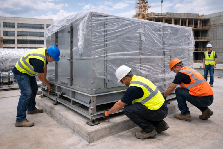 Set, place, align, and hand off equipment to the next trade or installation team — cleanly and on schedule.